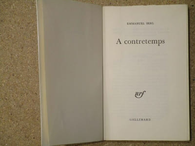 A contretemps.
