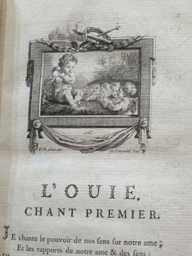 LES SENS, Poëme en Six Chants Par Mr DE ROZOI. Seconde Edition Revuë et Corrigée par l'Auteur, suivi de épitre au verrou de ma porte. /-/ Zelis au ...