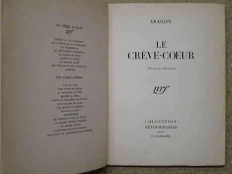 Le crève-coeur.. ARAGON