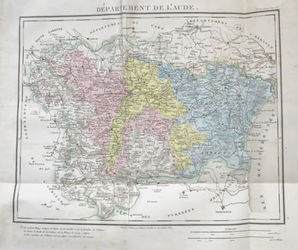 Etats de Languedoc, et Département de l'Aude: Essai historique sur les Etats-Généraux de la Province de Languedoc, avec cartes et gravures. Par Le ...