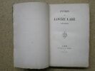 Evvres de Louise Labé, Lionnoize (Oeuvres de Louise Labé, lyonnaise).. LABE, Louise, BREGHOT DU LUT [dir.] , COCHARD, DUMAS.