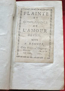 Plainte et Complaisance de l'Amour divin. //-  Emblèmes de l'Amour divin.