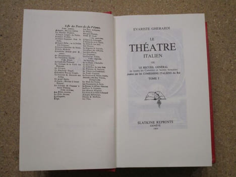 Le théâtre italien ou le recueil général de toutes les Comédies et Scènes françaises jouées par les comédiens italiens du roi (3 volumes).. GHERARDI ...