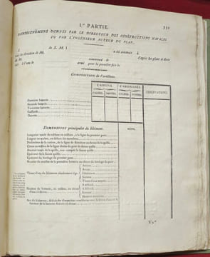 Ordonnance du Roi sur le Service des Officiers, des Elèves et des Maîtres à bord des batimens (Bâtiments) de la Marine Royale.. undefined