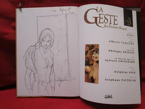 La Geste des Chevaliers dragons, intégrale tome 1 (dédicacé).. ANGE / VARANDA / BRIONES / GUINEBAUD