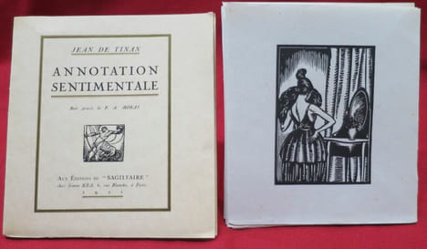 Annotation sentimentale. Bois gravés de P. A. Moras.. TINAN, Jean le Barbier de (dit Jean de Tinan).