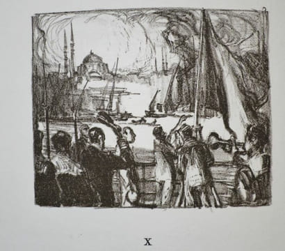 La Nuit en mer. Lithographies de Charles Fouqueray.. FARRERE, Claude (nom de plume de Frédéric-Charles-Pierre-Edouard Bargone) - Charles Fouqueray.