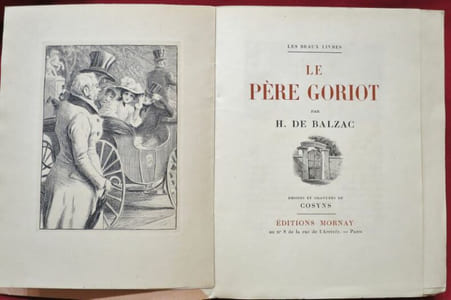 Le Père Goriot. Par H. DE BALZAC. Dessins et gravures de Cosyns.