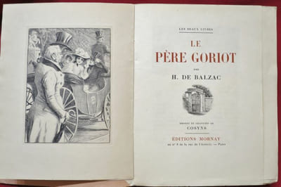 Le Père Goriot. Par H. DE BALZAC. Dessins et gravures de Cosyns.