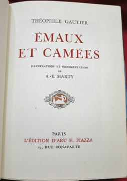 Emaux et Camées. Illustrations et ornementation de A.-E MARTY.. GAUTIER, Théophile - MARTY, A.-E.