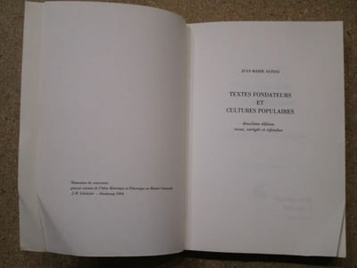 Textes fondateurs et cultures populaires, jalons pour une anthropologie littéraire : de Gilgames à la Chanson de Roland, l'Univers en expansion (2 volumes).