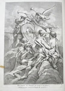 Histoire des Conquêtes de Louis XV. Tant en Flandres que sur le Rhin, en Allemagne & en Italie, depuis 1744, jusques à la Paix conclue en 1748. Ouvrage enrichi d'Estampes, représentant les Siéges & Batailles, & de Plans des principales Villes assiégées & conquises. Par Mr. DUMORTOUS.