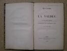 Etudes sur La Valduc et sur les moyens d'améliorer la situation de ses établissements salins.. ROLLAND G.