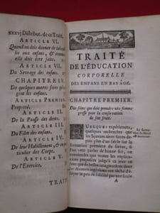 Traité de l' éducation corporelle des enfans (enfants) en bas âge, ou Reflexions-pratiques sur les moyens de procurer une meilleure constitution aux Citoyens.