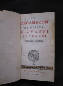 Il Decameron di Messer Giovanni Boccacci, Citadino Fiorentino.