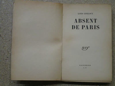 Absent de Paris.