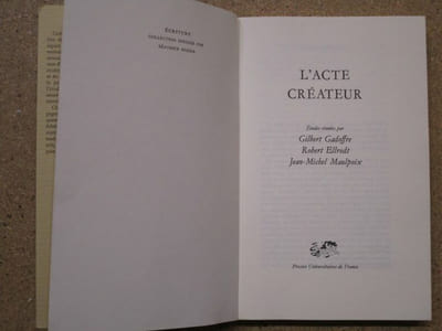 L'acte créateur