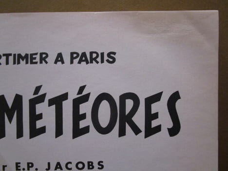 Mortimer à Paris, S.O.S Météores (Blake et Mortimer tome 7, EO française).. JACOBS, Edgar Pierre.