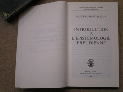 Introduction à l'épistémologie freudienne.