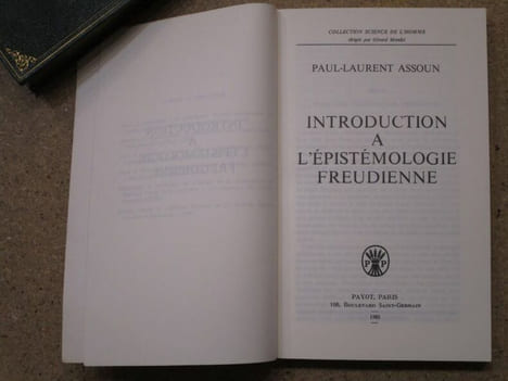 Introduction à l'épistémologie freudienne.. ASSOUN Paul-Laurent