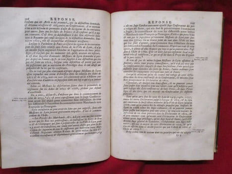 Recueil de pieces et mémoires concernant Le Réglement à faire entre la Jurisdiction de la Conservation de Lyon, & les Jurisdictions Consulaires.. ...