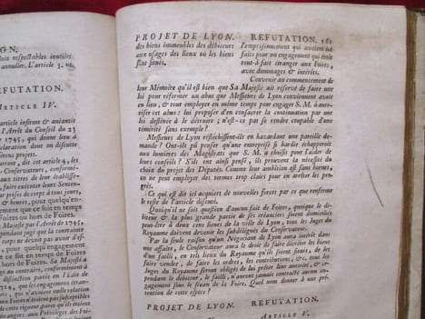 Recueil de pieces et mémoires concernant Le Réglement à faire entre la Jurisdiction de la Conservation de Lyon, & les Jurisdictions Consulaires.. ...