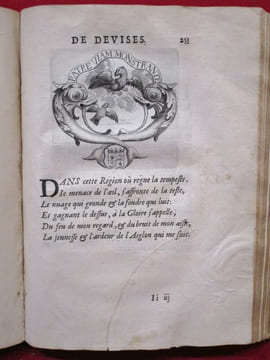 De l'art des devises. Par le P. LE MOYNE de La Compagnie de Iesus (Jesus). Avec divers recueils de Devises du mesme Autheur.. LE MOYNE Pierre