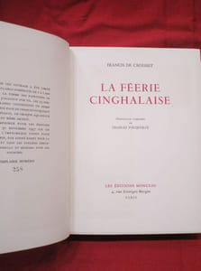 La féerie cinghalaise. Illustrations originales de Charles FOUQUERAY.