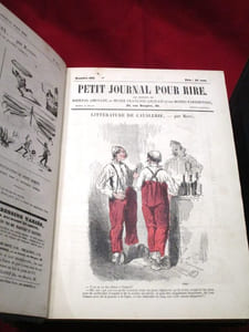 Petit Journal pour rire. Aux bureaux du Journal amusant, du musée français-anglais et des modes parisiennes. (1ère série, n°1 à 501/671, 5 volumes)