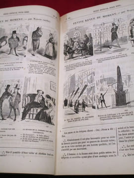 Petit Journal pour rire. Aux bureaux du Journal amusant, du musée français-anglais et des modes parisiennes. (1ère série, n°1 à 501/671, 5 volumes). ...