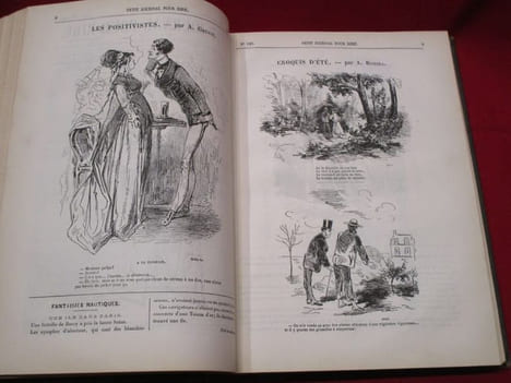 Petit Journal pour rire. Aux bureaux du Journal amusant, du musée français-anglais et des modes parisiennes.(2ème série ou "Nouvelle série", n°1 à ...