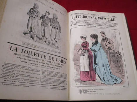 Petit Journal pour rire. Aux bureaux du Journal amusant, du musée français-anglais et des modes parisiennes.(2ème série ou "Nouvelle série", n°1 à ...
