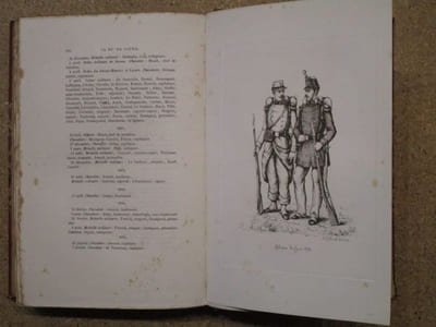 Historique du 82e Régiment d'Infanterie de ligne et du 7e Régiment d'Infanterie légère. Avec les différents types d'uniformes de l'infanterie légère et de ligne d'après les collections du ministère de la guerre.