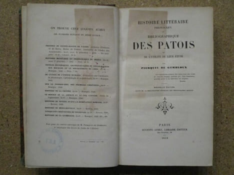 (1) Histoire littéraire, philologique et bibliographique DES PATOIS et de l'utilité de leur étude / (2) Euscara libruteguia ou esquisse ...