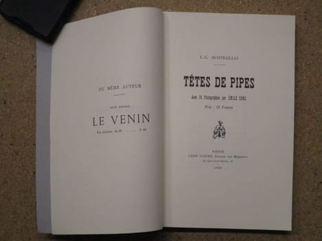 Têtes de pipes.. MOSTRAILLES L.-G. / COHL Emile (photographies)