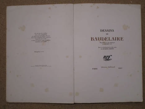 Dessins de Baudelaire.. BAUDELAIRE Charles