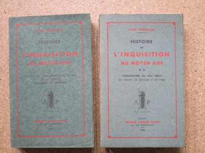 Histoire de l'inquisition au moyen âge : origines de l 'inquisition dans le Midi de la France, Cathares et Vaudois - l'inquisition au XIIIe siècle en France, en Espagne et en Italie (2 volumes).