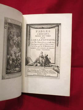 Fables choisies, mises en vers par J. DE LA FONTAINE. Nouvelle édition gravée en taille-douce. Les figures par le Sr FESSARD. Le texte par le Sr. ...