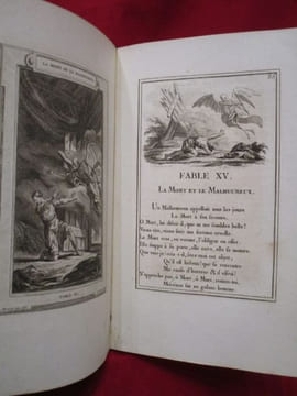 Fables choisies, mises en vers par J. DE LA FONTAINE. Nouvelle édition gravée en taille-douce. Les figures par le Sr FESSARD. Le texte par le Sr. ...