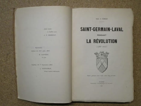 Saint-Germain-Laval pendant la Révolution (1788-1803).. COHAS J. (Abbé)