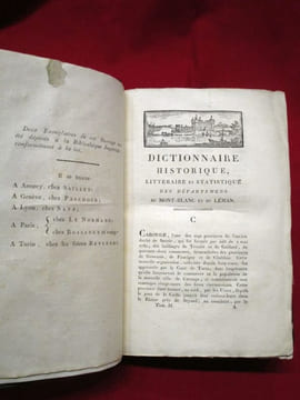 Dictionnaire historique, littéraire et statistique des départemens (départements) du Mont-Blanc et du Léman, Contenant l'Histoire ancienne et moderne ...