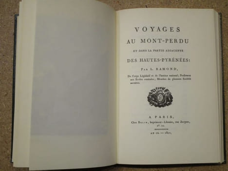Voyages au Mont-Perdu et dans la partie adjacente des Hautes-Pyrénées.. RAMOND DE CARBONNIERES