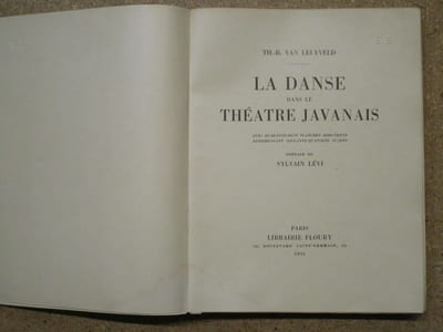 La danse dans le théâtre javanais.