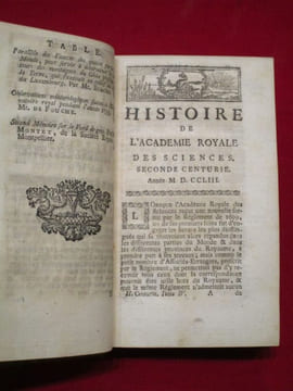 Histoire de l'Académie Royale des Sciences. Année M.D.CCLIII (1753). Nouvelle Centurie. Tome quatrième.. [Collectif. REAUMUR, D'ALEMBERT , LALANDE, ...