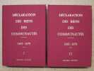 Déclaration des biens des communautés, 1665-1670 : bailliage de Bugey, bailliage du pays de Gex, bailliage de Bresse (2 volumes).. BOUCHU
