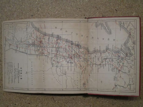 PALESTINE et SYRIE avec les routes principales à travers la Mésopotamie et la Babylonie.. BAEDEKER Karl