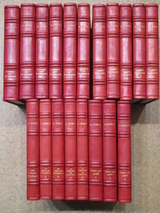 OEUVRES DE ALEXANDRE DUMAS : Le comte de Monte-Cristo (6 volumes) / Le Chevalier de la Maison Rouge (2 vol.) / Une fille de régent (1 vol.) / La dame de Monsoreau (3 vol.) / Joseph Balsamo (5 volumes) / La reine Margot (2 vol.) / Le collier de la reine (3 vol.) / Le chevalier d'Harmental (2 vol.) / Le vicomte de Bragelonne (6 vol.) / Les trois mousquetaires (2 vol.) / Vingt ans après (3 vol.)