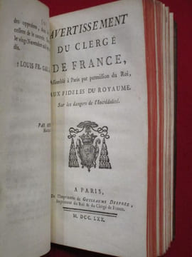 [Recueil de 4 textes] Actes de l'assemblée générale du clergé de France sur la religion, Extraits du Procès Verbal de ladite Assemblée, tenue à Paris, ...