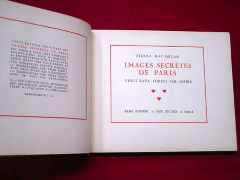 Images secrètes de Paris.. MAC ORLAN Pierre, ASSIRE (illustrations)