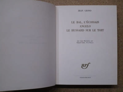Le bal - L'Ecossais - Angelo - Le hussard sur le toit.